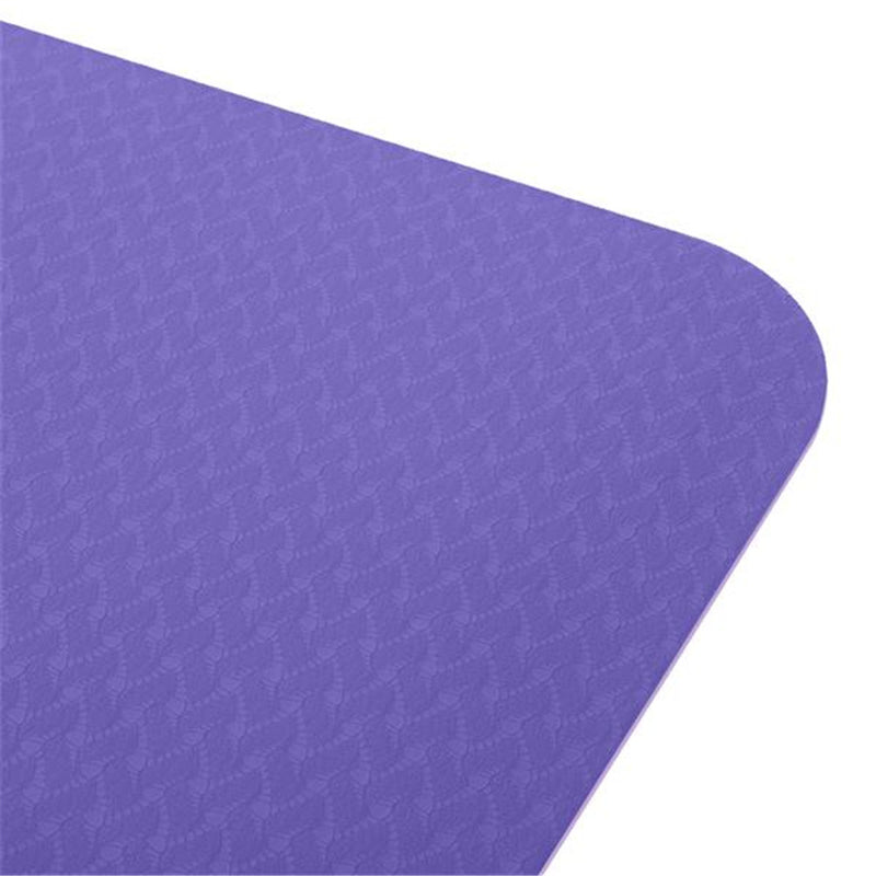 DSSTYLES TPE Yoga Mat 183*61*6cm Non-slip Gym Pad Purple