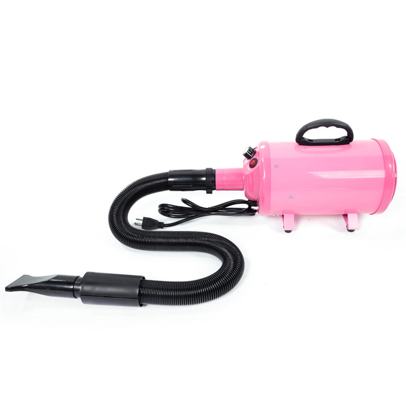 BEESCLOVER 2800W Pet Blow Hair Dryer Dog Grooming Cleaning Accessories Pink