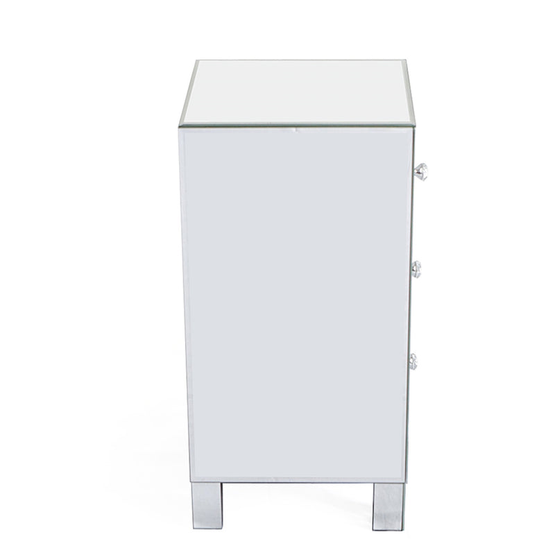 ALICIAN Modern Mirrored Night Stands with 3 Drawers Bedside Table End Table