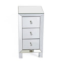 ALICIAN Modern Mirrored Night Stands with 3 Drawers Bedside Table End Table