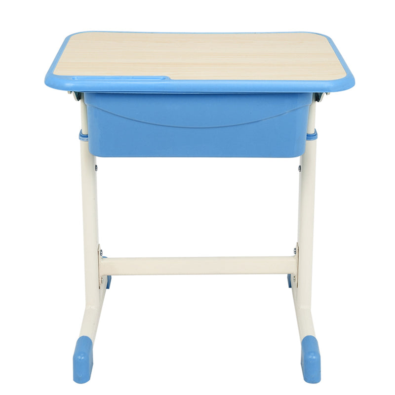 AMYOVE Student Desk Chair Set Adjustable Kids Table Seats Classroom Blue