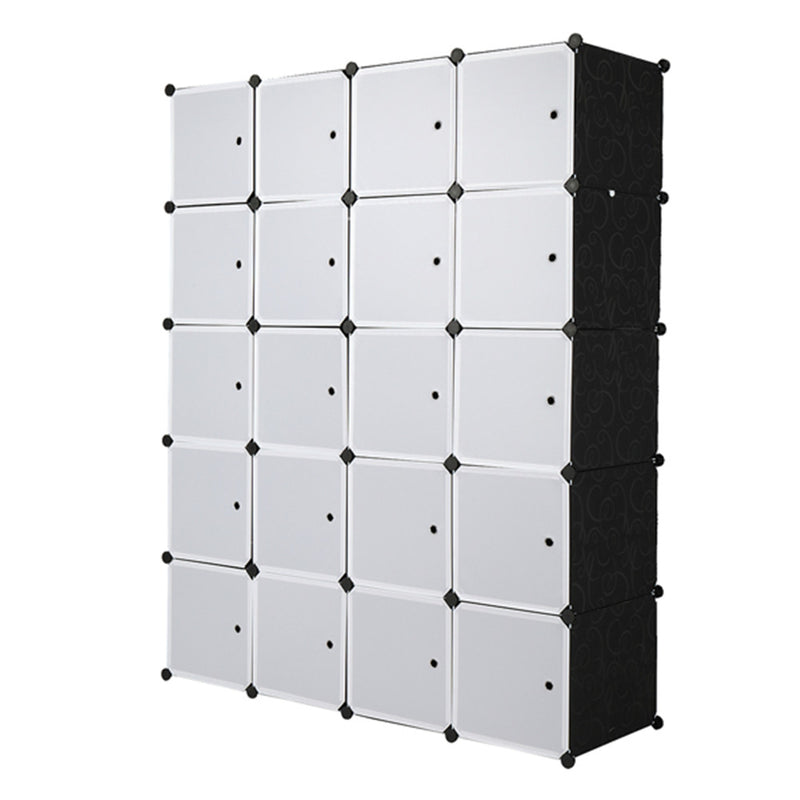 AMYOVE 5 Layer 20 Cube Organizer 142*47*178cm DIY Assemble Cabinet