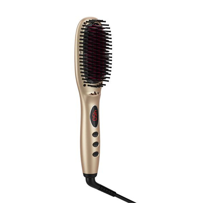 RONSHIN Rapid Heating Hair Straightener Brush Ceramic Heated Electric Comb