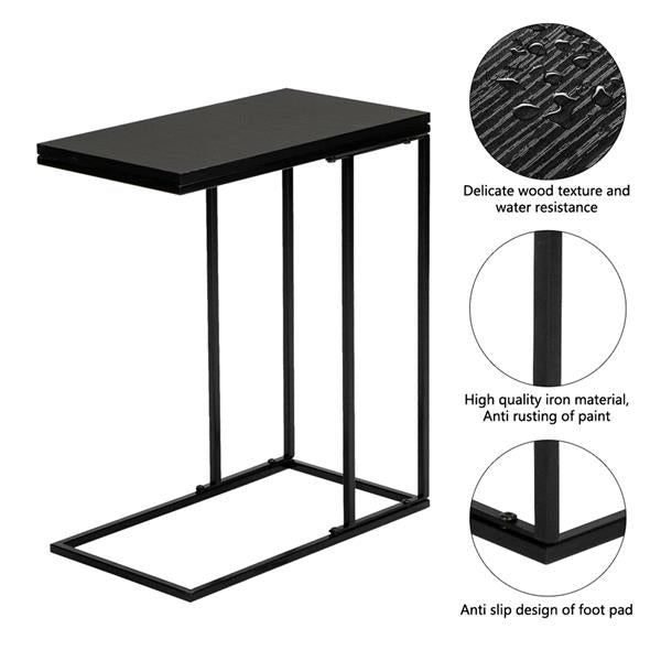 ALICIAN L Side Table for Living Room Bedroom Assemble Side Table Black