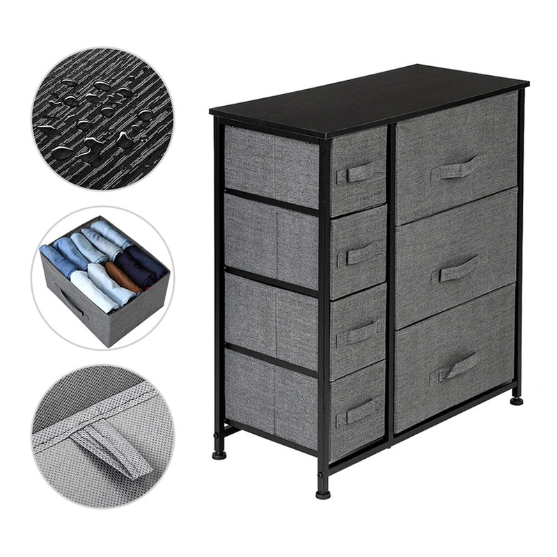 AMYOVE 7-Drawer Dresser Storage Cabinet for Bedroom Hallway Closet Office Organizer