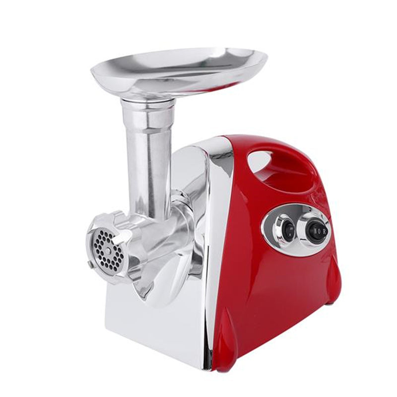 DISHYKOOKER Electric Meat Grinder Sausage Stuffer Maker Stainless Cutter Red