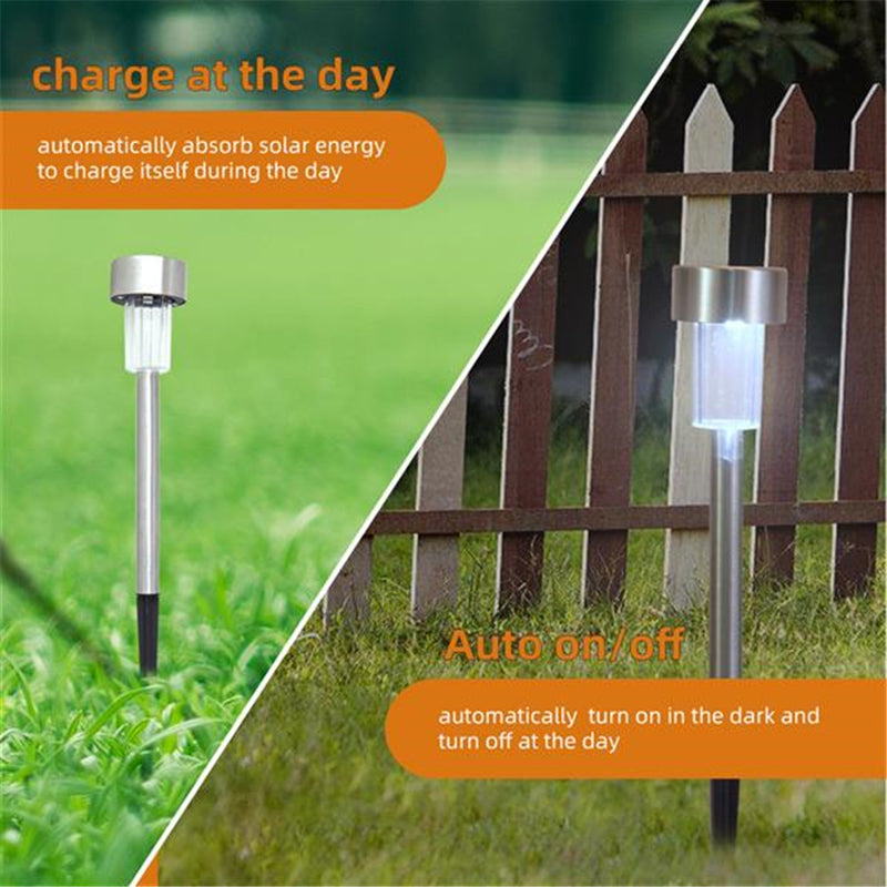 REDCOLOURFUL 24Pcs Outdoor Solar Light Landscape Solar Garden Lights Warm White