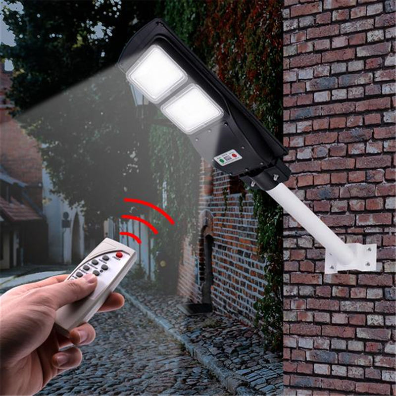 REDCOLOURFUL 60w 120leds Solar Street Path Light Light Control Radar Sensor Black