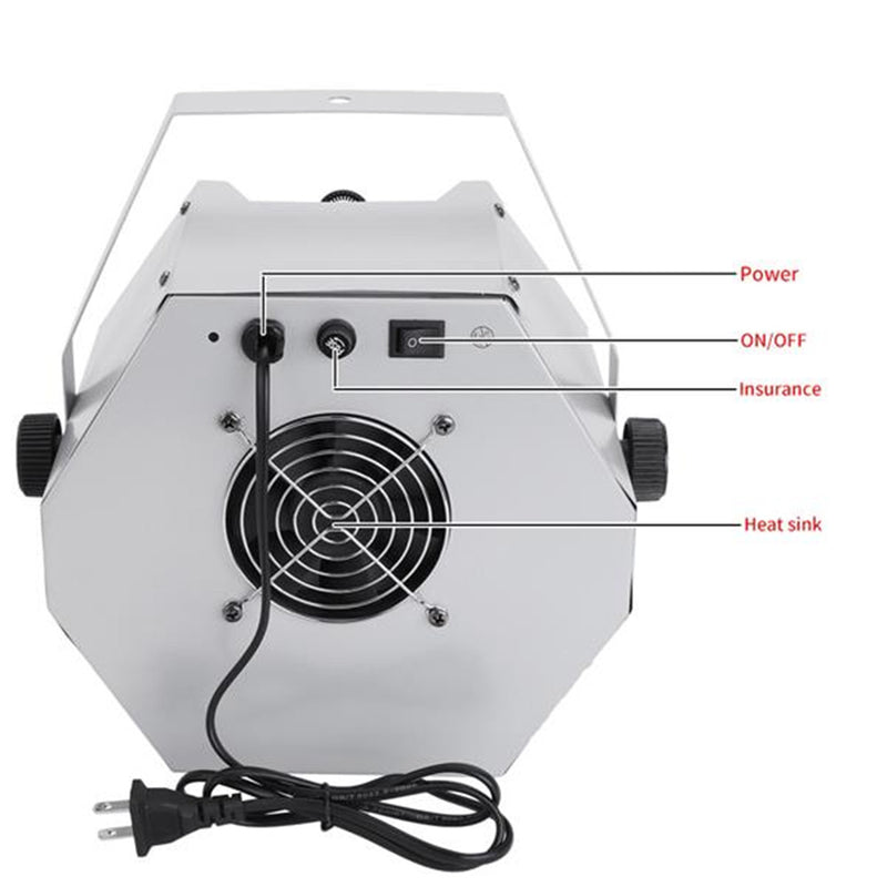 YIWA 30W Portable Bubbles Machine Automatic Bubble Maker Silver