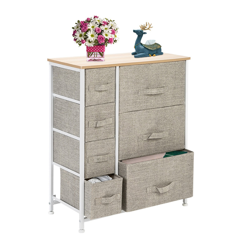 AMYOVE Dresser with 7 Drawers Furniture Storage Tower Unit Storage Rack