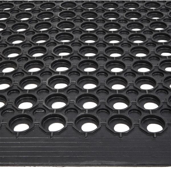 RONSHIN Rubber Floor Mat with Holes Non-slip Drainage Mat for Kitchen Restaurant Bar Bathroom