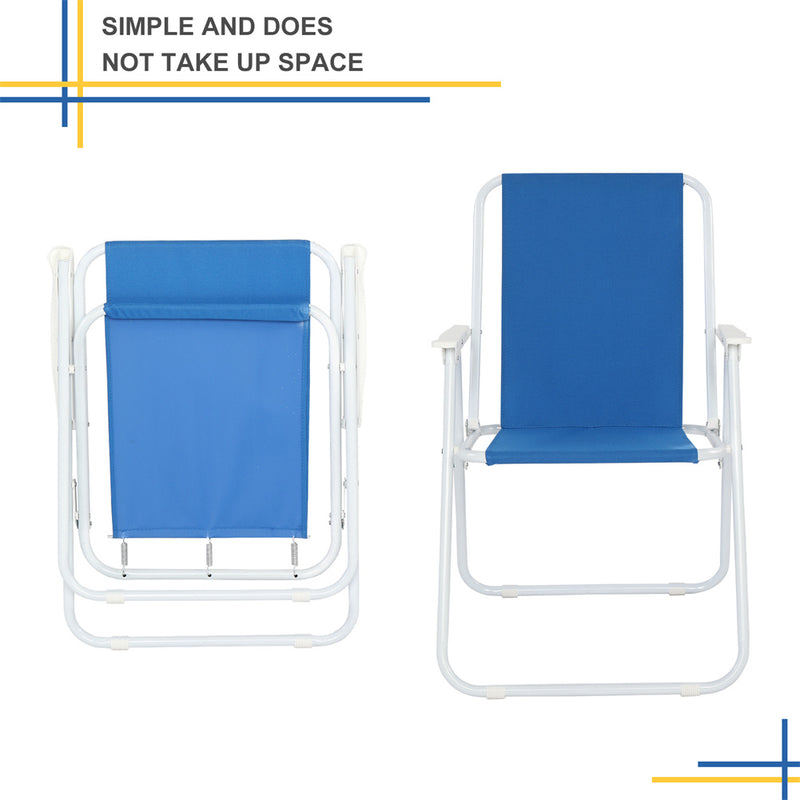 ALICIAN Beach Chair Outdoor Beach 48.5*44*75cm Blue