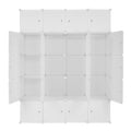 AMYOVE 5-layers 20-grids Modular Closet Cabinet Storage  Shelves Cube Organizer White