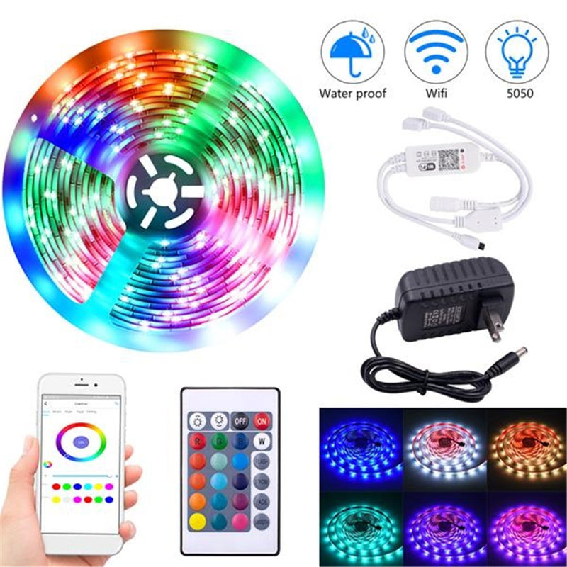 REDCOLOURFUL 10m 300leds RGB Strip Light 24 keys WIFI Controller