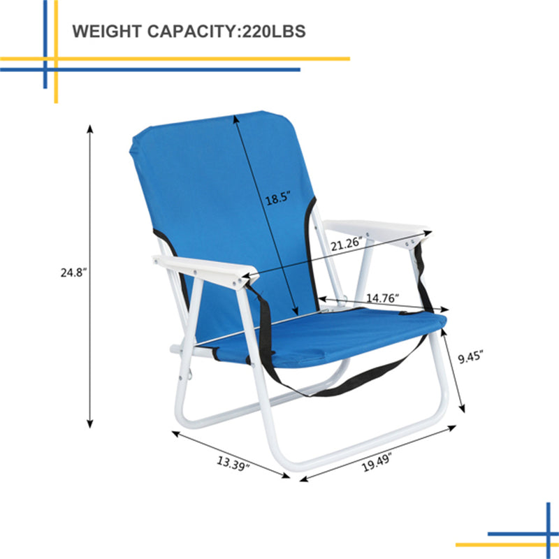 ALICIAN Beach Chair Seat Chair for Outdoor Beach 48.5*44*75cm Blue