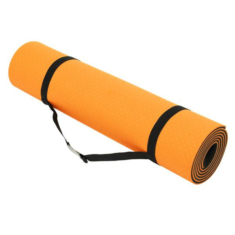 DSSTYLES TPE Yoga Mat 183*61*6cm Non-slip Gym Pad  Orange