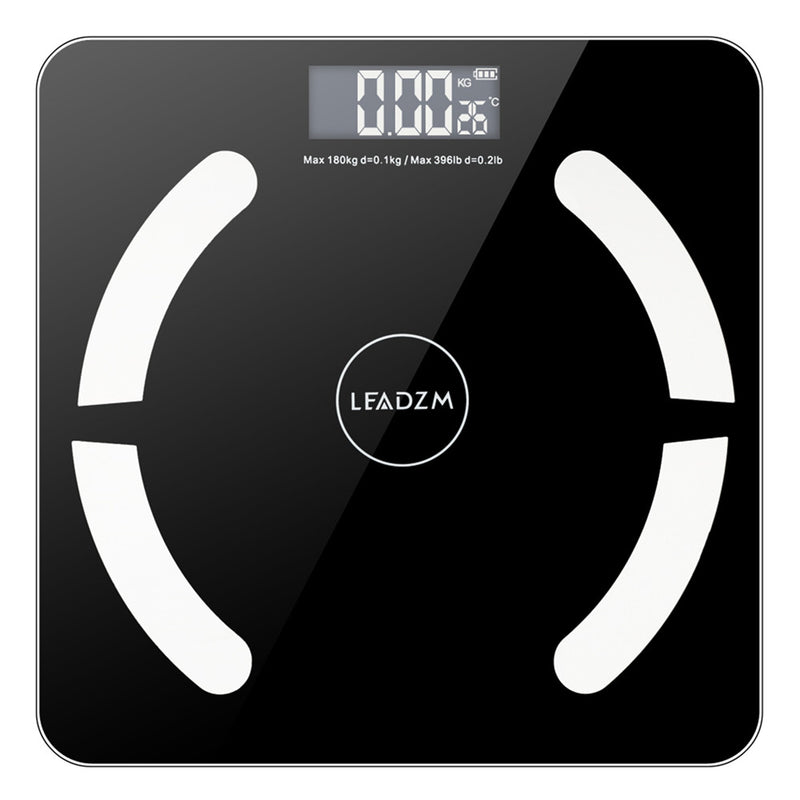 DSSTYLES Body Fat Scale Bluetooth 180kg Capacity Black