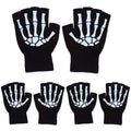 CYNDIE 3 Pairs Halloween Gloves Stretch Knitted Gloves