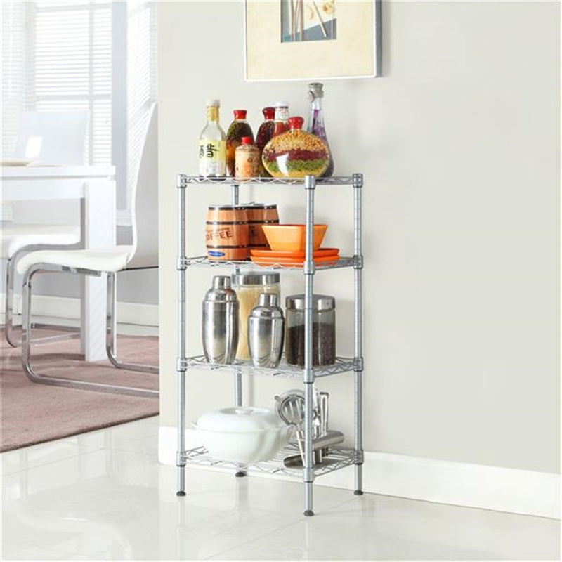 RONSHIN Rectangular 4-layer Storage Shelves GREY