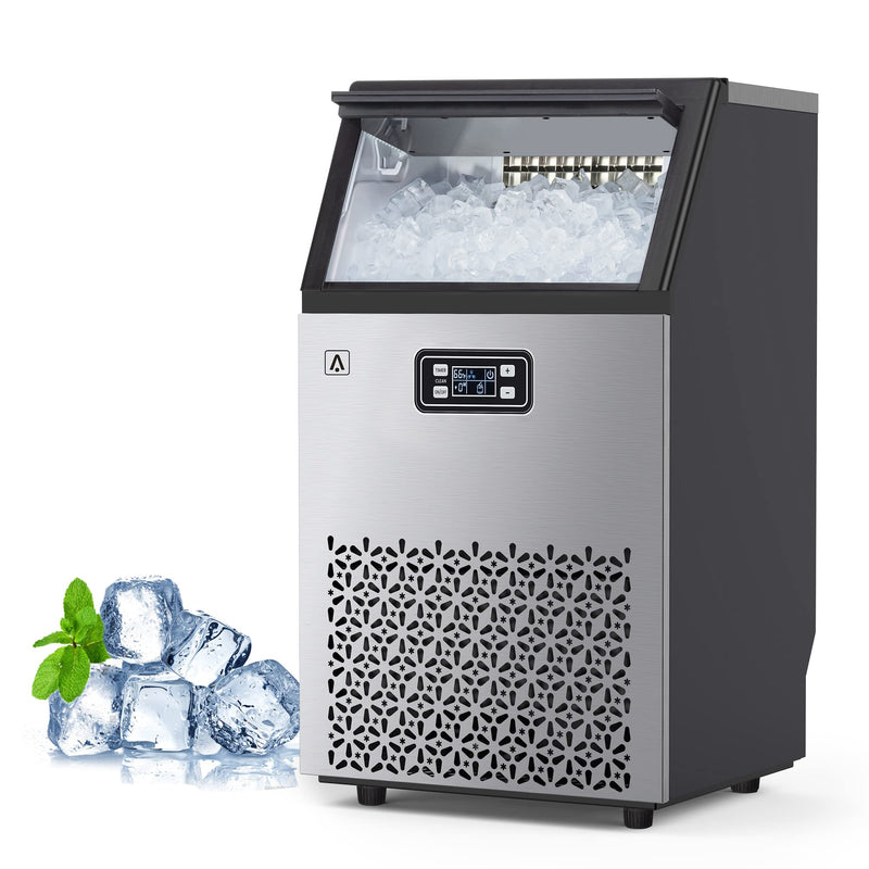 ACEKOOL 100LBS Commercial Ice Maker Machine Under Counter Stainless Steel Ice Machine