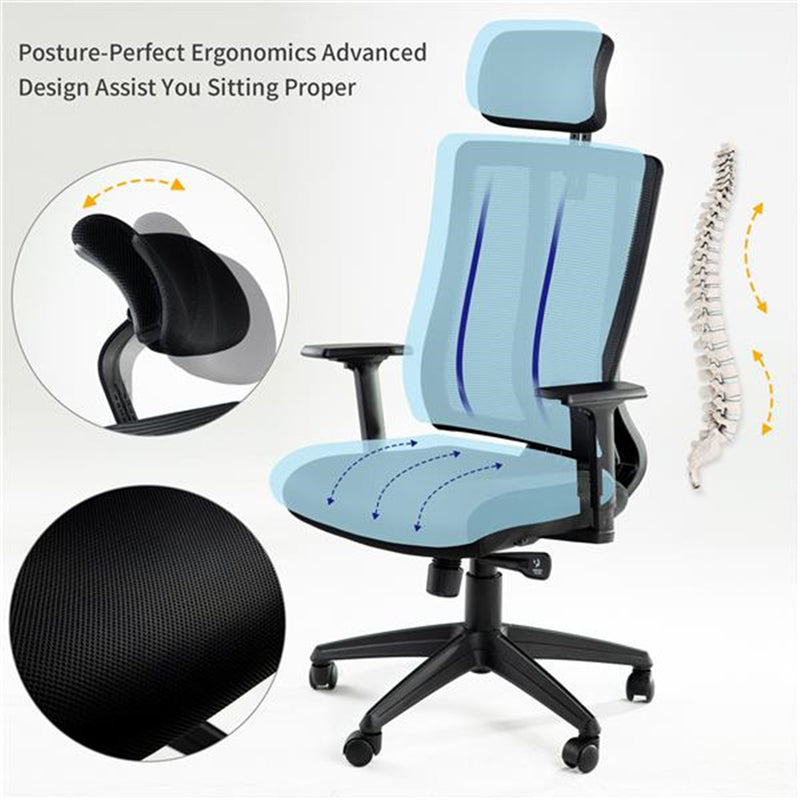 ALICIAN Home Office Desk Chairs High Ergonomic Chair Black