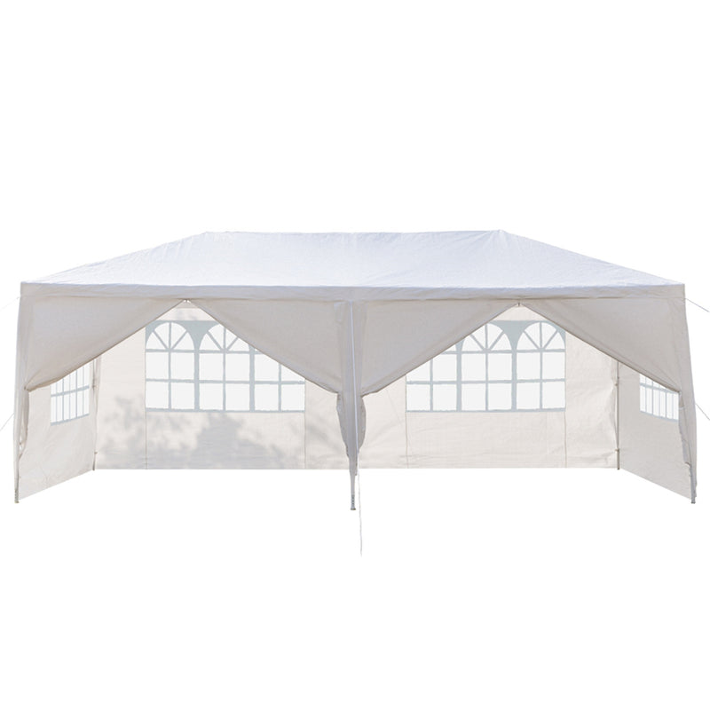 THBOXES 3x6m 6-sided 2 Doors Spiral Tube Pergola Waterproof Tent for Household Wedding Party