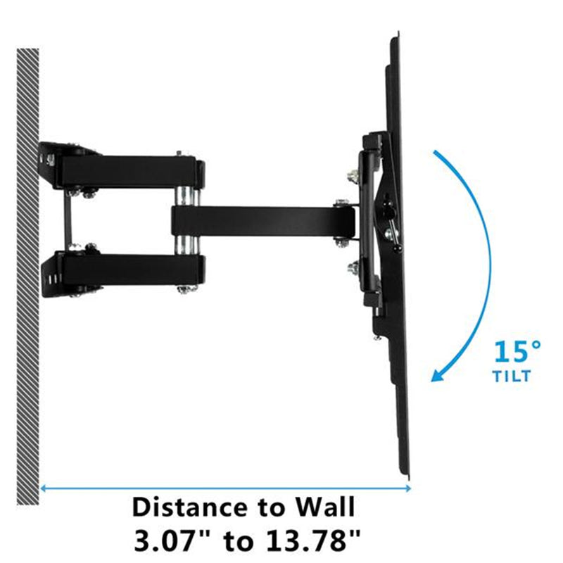 RONSHIN TV Wall Mount Full Motion Bracket 32-70 Inches Black