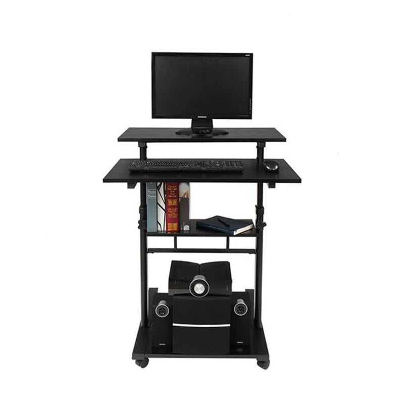 AMYOVE Standing Lifting Computer Table Height Adjustable Laptop Black