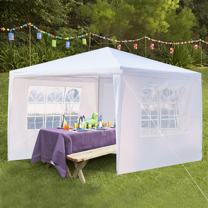 THBOXES 3-Sided Waterproof Assembled Tent Large Space with Spiral Tubes for Wedding Camping Parking