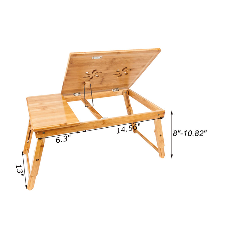 AMYOVE Laptop Desk Double Flower Adjustable Heat Dissipation Computer Desk