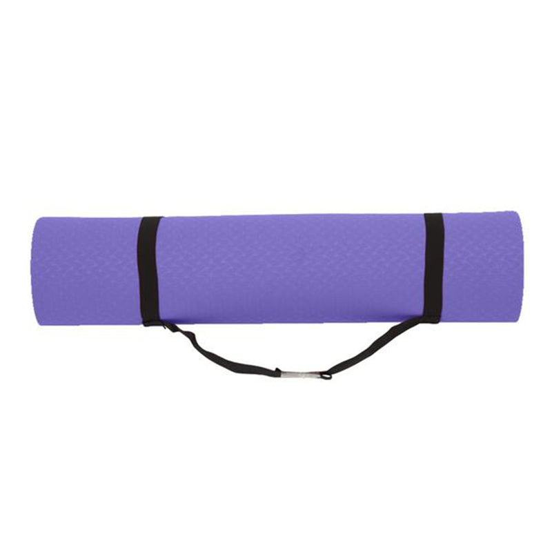 DSSTYLES TPE Yoga Mat 183*61*6cm Non-slip Gym Pad Purple