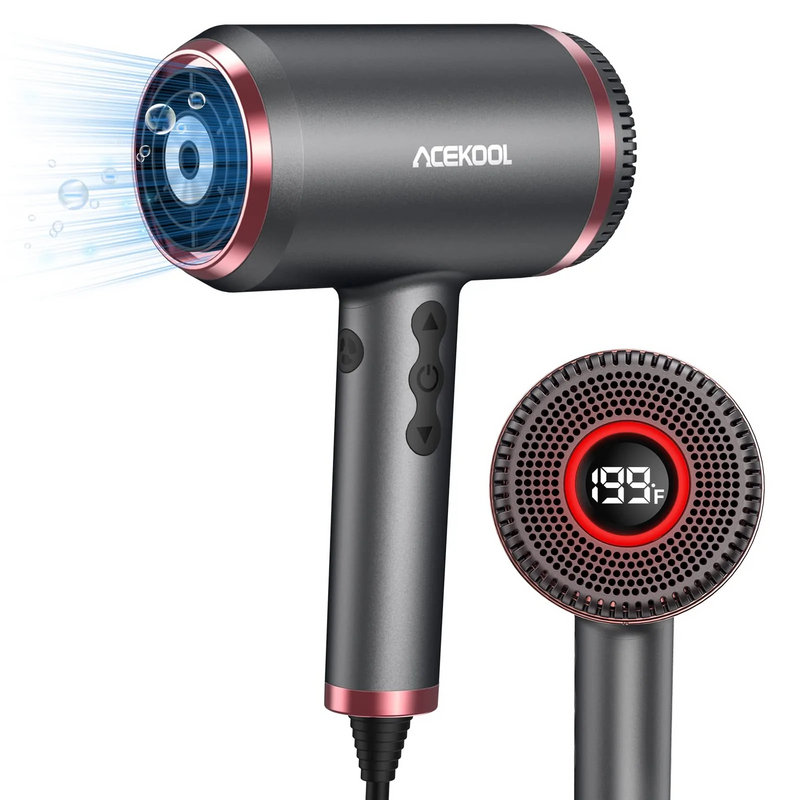 ACEKOOL Ionic Hair Dryer HB1 Blow Dryer with LED Display UK Plug