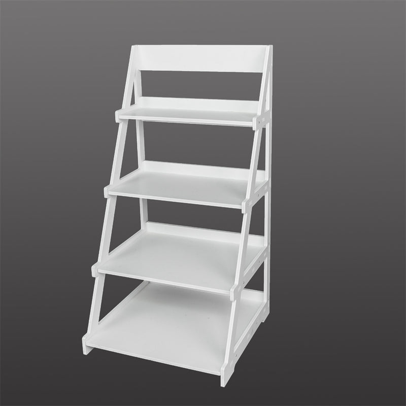 ALICIAN 4-tier Plant Stands Ladder Style Waterproof Corner Plant Shelf White