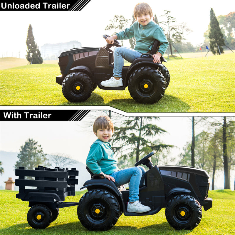 YIWA LEADZM Agricultural  Vehicle  Toys with Rear Bucket Black