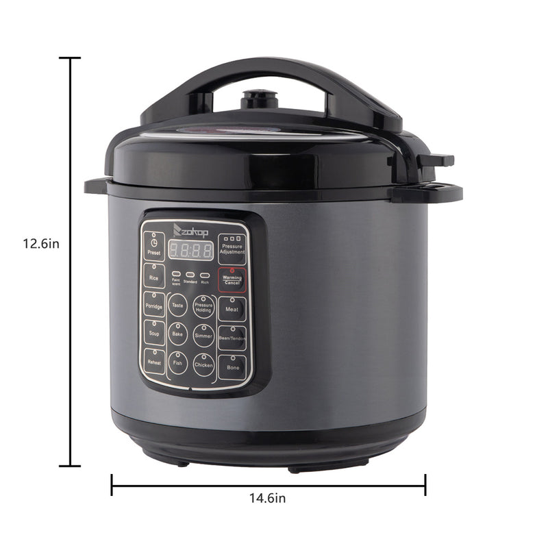 ZOKOP 13-in-1 Electric Pressure Cooker Pot Multi-Functional Push-button