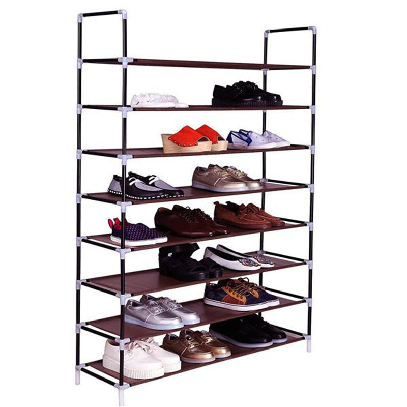 RONSHIN 8 Layers Shoe Rack 100cm Brown