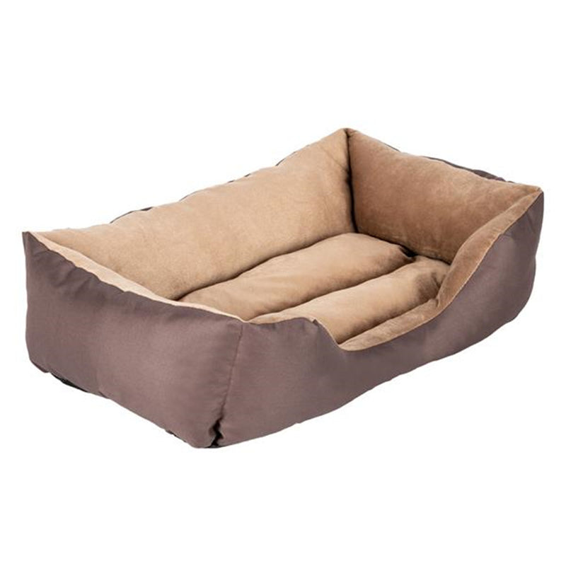 BEESCLOVER 28" Pet Mat Kennel For Pet Cat Dog Non-slip Bottom Brown