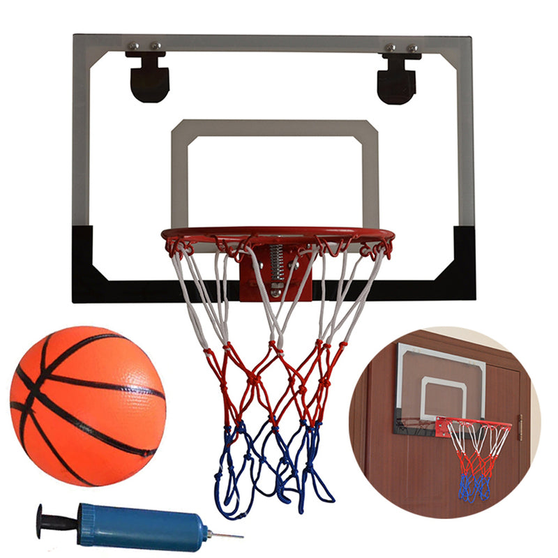 YIWA Kids Wall Mount Basketball Backboard Max Applicable Ball Diameter 5" Transparent