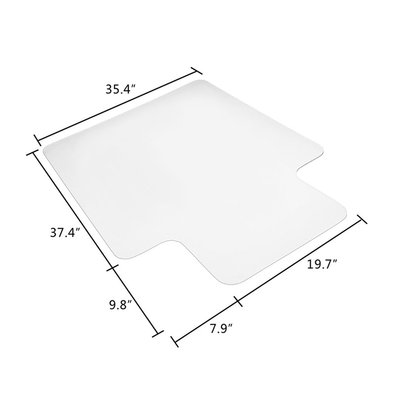 RONSHIN Transparent Protective Mat Home-Use Non-slip Chair Pad 90x120x0.22cm