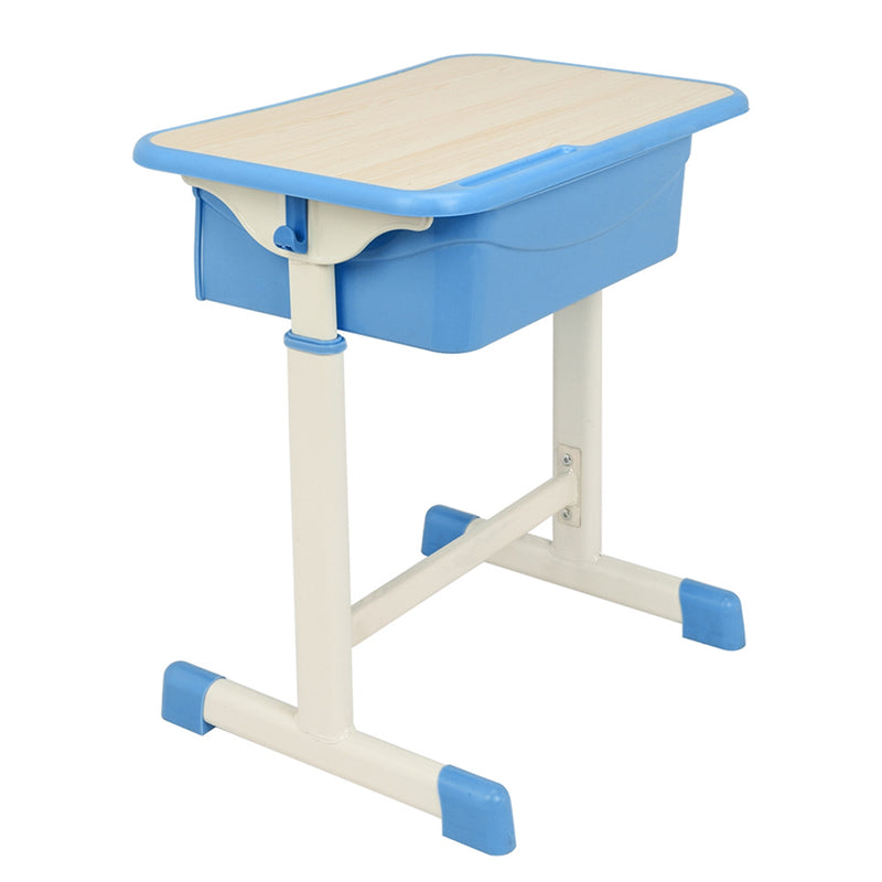 AMYOVE Student Desk Chair Set Adjustable Kids Table Seats Classroom Blue