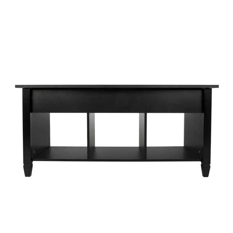 AMYOVE E1 Board Lift-top Coffee Table with Hidden Storage Cabinet Black