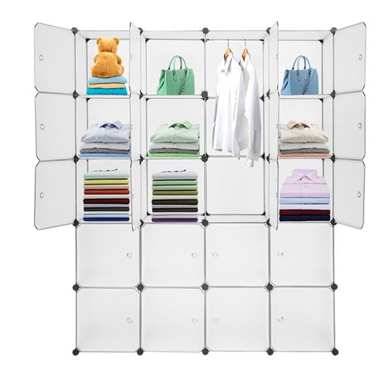 RONSHIN 20 Cubes Closet Space Saving Storage Organizer Cube Portable Wardrobe