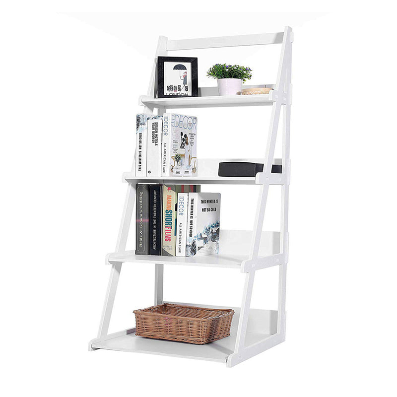 ALICIAN 4-tier Plant Stands Ladder Style Waterproof Corner Plant Shelf White