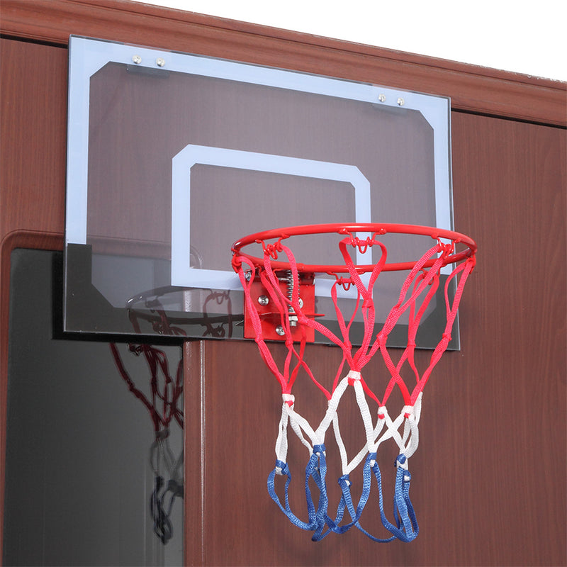 YIWA Kids Wall Mount Basketball Backboard Max Applicable Ball Diameter 5" Transparent