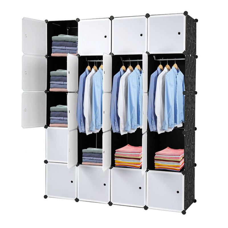 AMYOVE 5 Layer 20 Cube Organizer 142*47*178cm DIY Assemble Cabinet