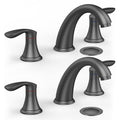 GARVEE Bathroom Sink Faucet Faucet for Bathroom Sink Widespread Matte Black Bathroom Faucet