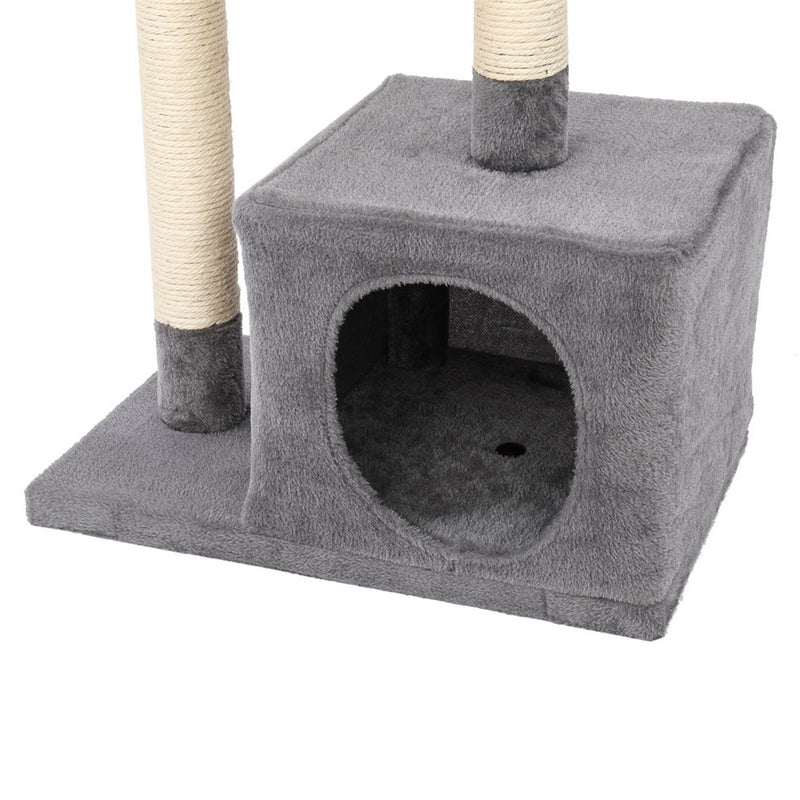 BEESCLOVER 32in Three-layer Cat Climbing Frame Pet Play Condo Grey