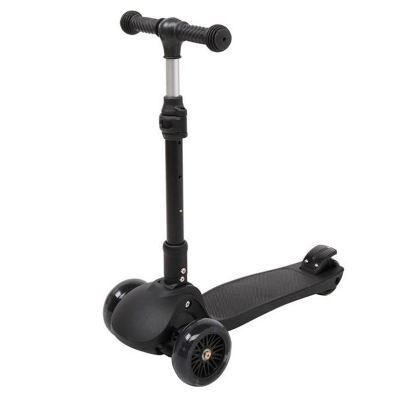 YIWA 3-wheeled Toddler Kids Scooter Foldable Height Adjustable Black