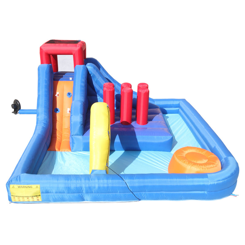 THBOXES Inflatable Castle Water Slide Bouncer Without Fan with Nozzle Arch 4.3x4x2.05m