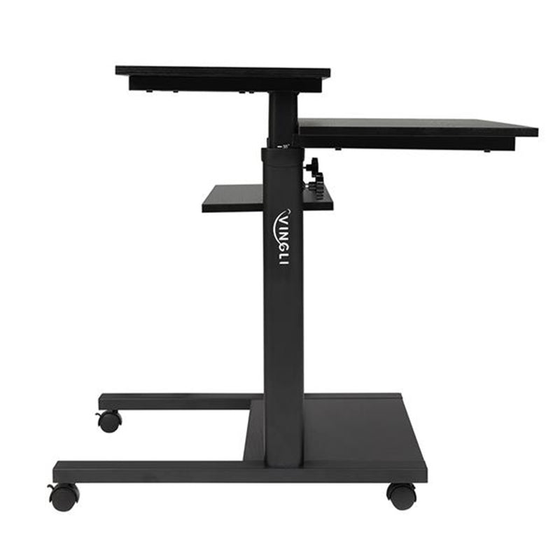 AMYOVE Standing Lifting Computer Table Height Adjustable Laptop Black